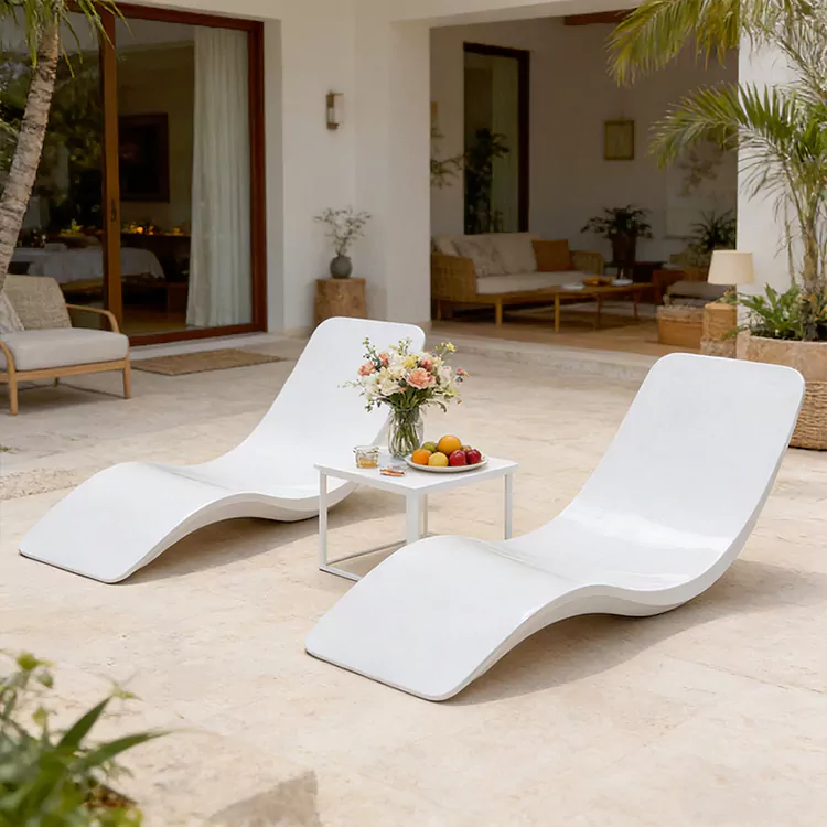 S пішінді барлық ауа райы FRP Daybed